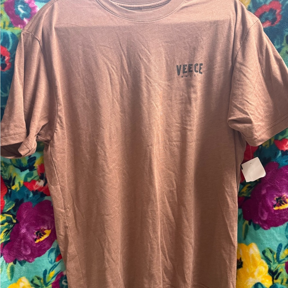 Veece Men's Brown Short Sleeve Tee